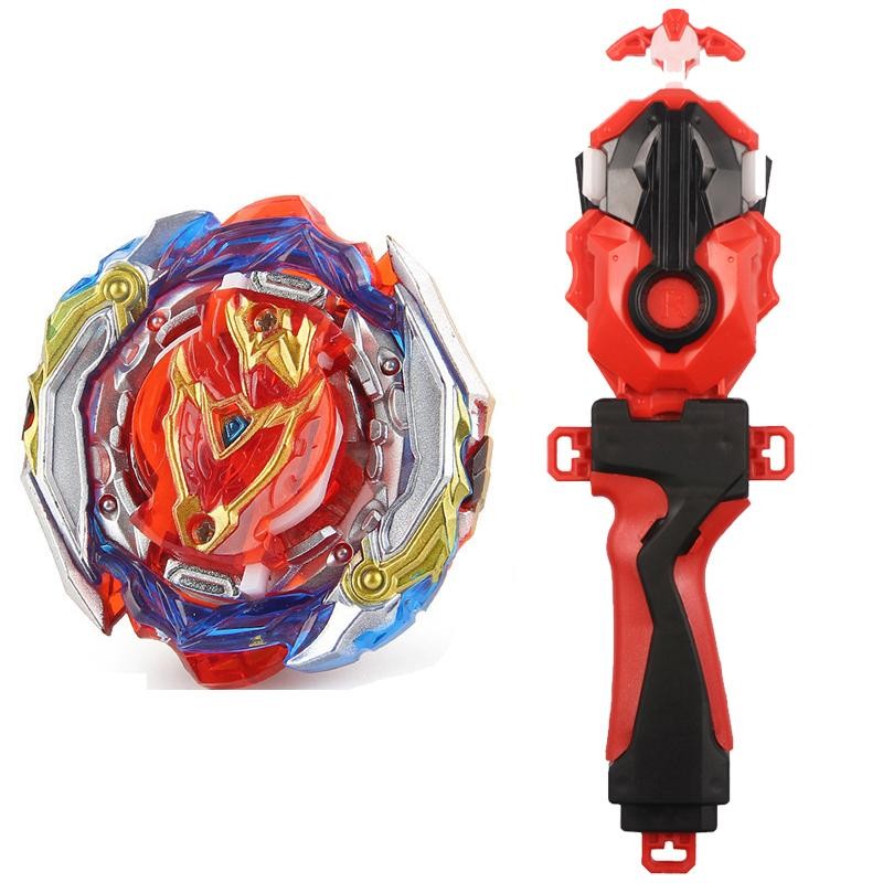 Single Zest Achilles có nhãn dán Gyros Burst B-201 Đồ chơi dành cho trẻ em có bệ phóng quay