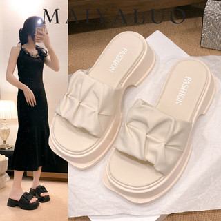 MAIYALUO dép sandal nữ dép đế cao Thoải Mái Xinh Xắn  Chống trơn trượt Êm ái Chống thấm nước Mềm mại FDL24707AD 28Z240709