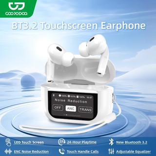 Tai nghe không dây Bluetooth GOOJODOQ Điều khiển màn hình cảm ứng LED giảm tiếng ồn thông minh