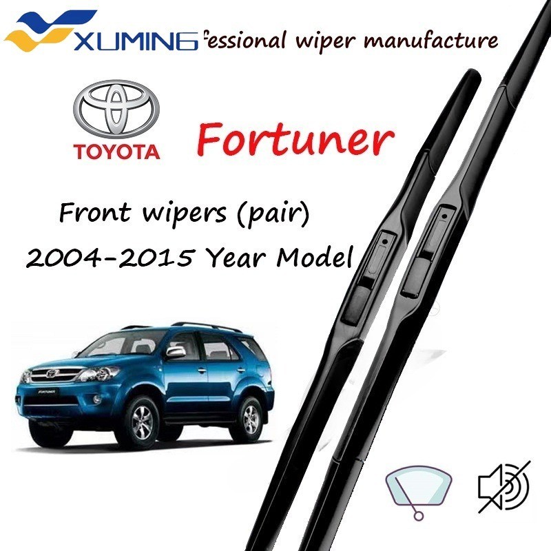 Xm Hybrid Toyota fortuner Wiper Blade 19 + 21 Bộ / Cặp Mặt Trước NHẬT BẢN Chất Lượng Cho 2004-2015 N