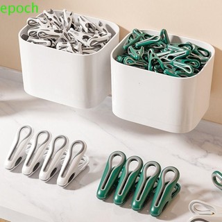 Epoch 12 Kẹp Giặt, Chốt Quần Áo Nhựa Không Dấu Vết, Kẹp Quần Áo Chống Gió Chống Trơn Trượt Ảnh Thủ Công Kẹp Ký Túc Xá