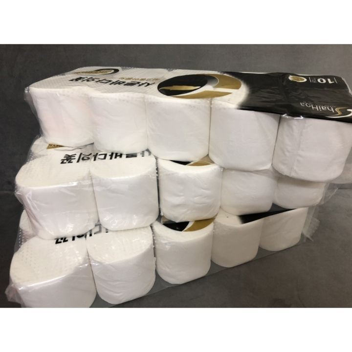 Giấy Hai Hoa 1 Lốc 10 Cuộn Không Lỏi 1 bịch 1kg