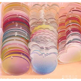 Gói hỗn hợp 200 miếng (đi kèm với dây chuyền trứng) Tấm acrylic trong suốt tự làm móc khóa acrylic. đồ chơi trẻ em