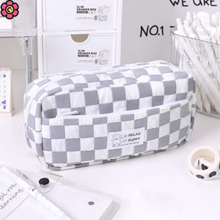 [CRD] Thời Trang Checkerboard Túi Trang Điểm Nữ Du Lịch Di Động Trang Điểm Túi Đựng Mỹ Phẩm Túi Đựng Bút Chì Học Sinh Túi Đựng Bút