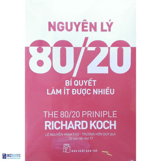 Sách nguyên lý 80/20 bí quyết làm ít được nhiều