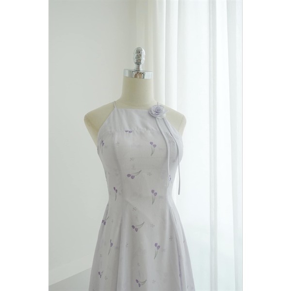 TIELA Đầm váy hoa cổ yếm-Elora Dress