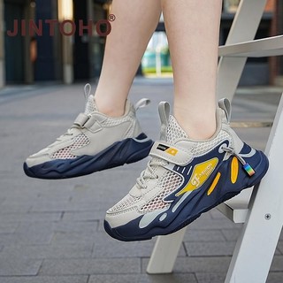 Jintoho Giày chạy bộ thể thao trẻ em thời trang ngoài trời có lỗ thoáng khí Giày thể thao bé trai