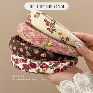 Sét 4 bờm tóc hoa mix màu