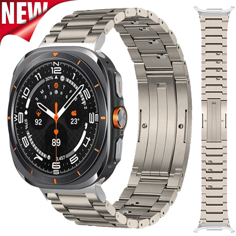 Dây Đeo Titan Cho Samsung Galaxy Watch 7 Ultra 47mm Dây Kim Loại Sang Trọng Correa Cho Galaxy Watch 