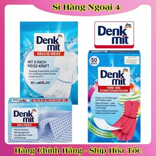 Giấy tẩy trắng quần áo, giấy chống phai màu, bột tẩy trắng, tẩy trắng cổ áo Denkmit của Đức- ĐỦ BILL DATE MỚI