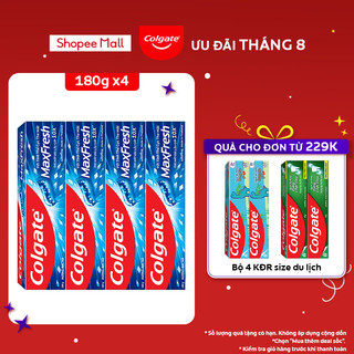 Bộ 4 Kem đánh răng Colgate Maxfresh 180g/tuýp