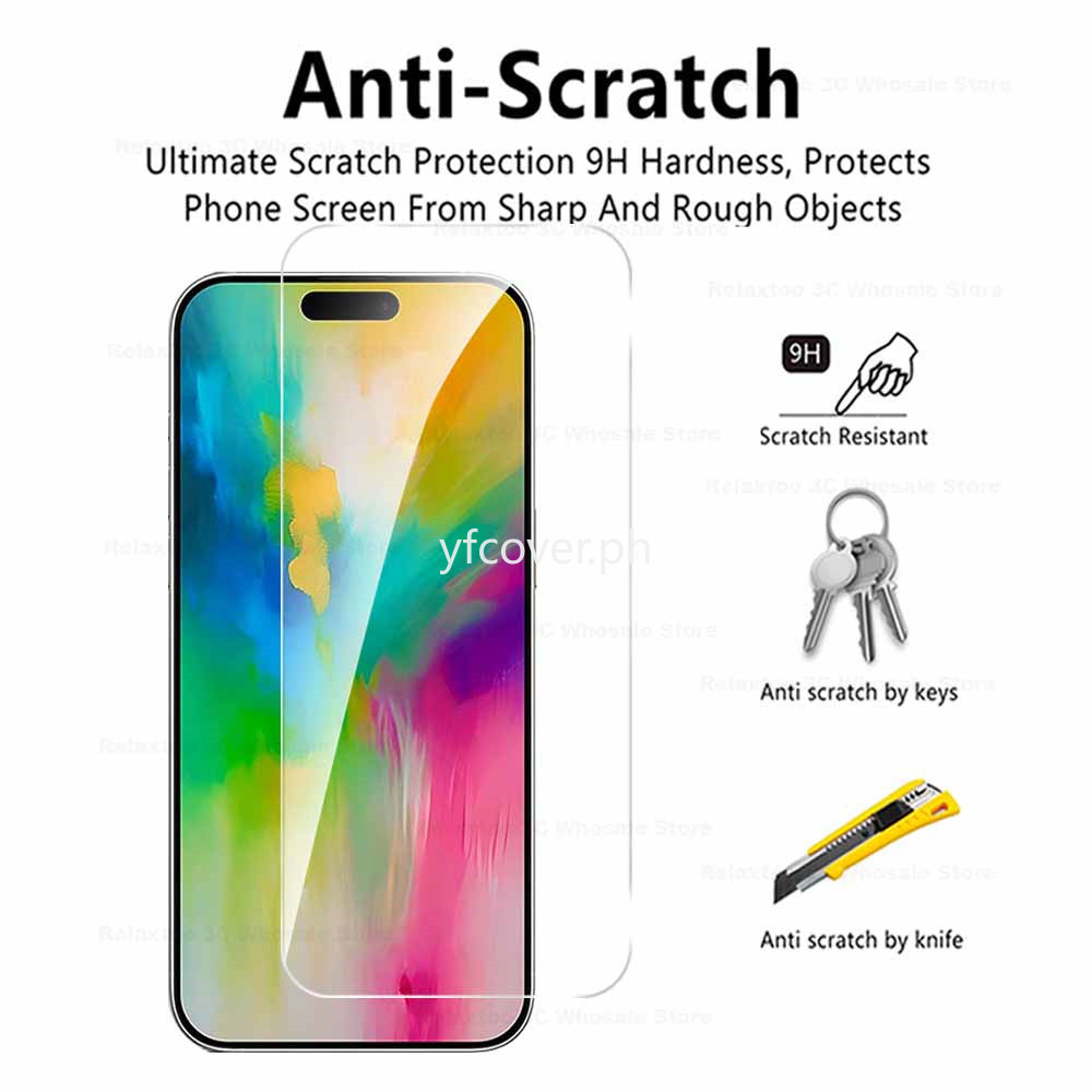 IPhone 16 Plus Full Cover Kính Cường Lực Cho iPhone 16 Pro Max 15 14 Plus 13 12 11 Pro Max Mini X XS