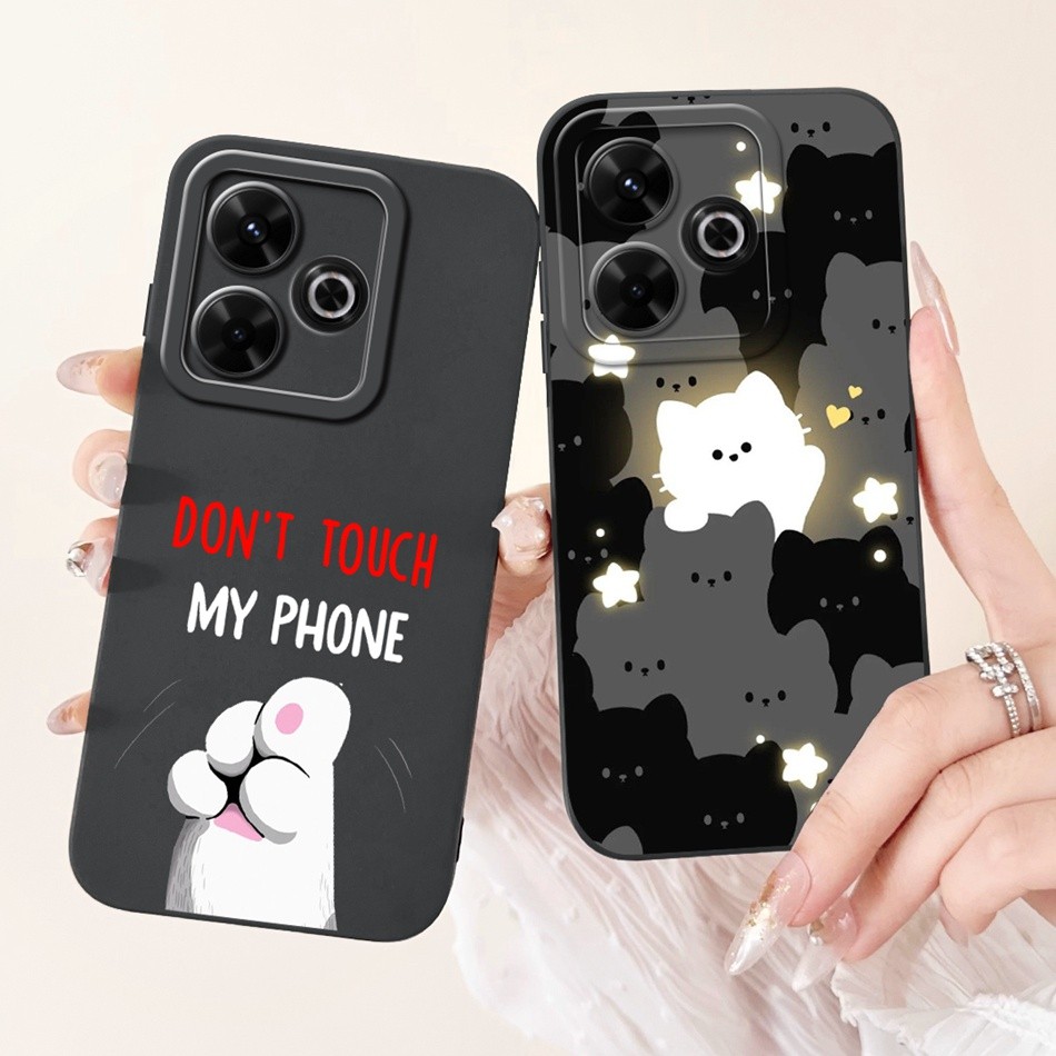 Ốp bảo vệ ống kính Xiaomi Redmi 13 2024 Redmi 13 5G Redmi13 4G Vỏ điện thoại silicon mềm sơn thời tr