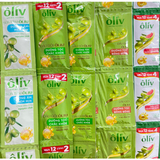  Set 70 Gói dầu gội oliv chắc khoẻ chắc khỏe ngăn gãy rụng mềm mịn phục hồi hư tổn 