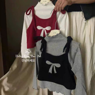 [Khuyến mãi giảm giá 50%] Quần áo trẻ em Zhenghan mùa thu và mùa đông bé gái phong cách Hàn Quốc áo dài tay ngọt ngào trẻ em nơ áo vest hai mảnh T55