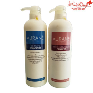 Bộ dầu gội xả phục hồi Aurane Protein Moisturizing 750mlx2 