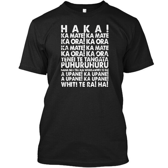 Áo thun nam bóng bầu dục New Zealand Team Maori Haka