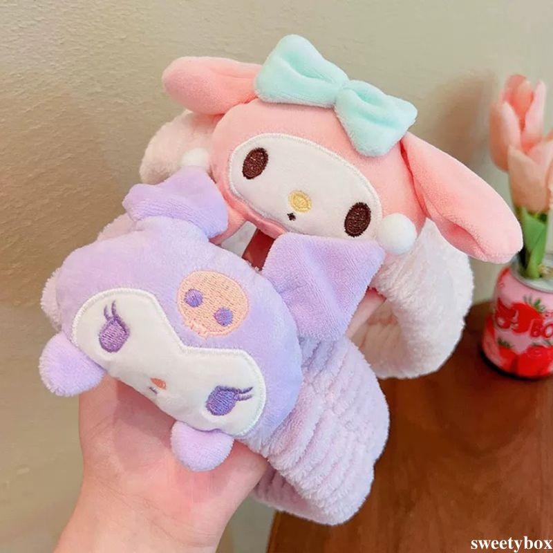 Băng đô rửa mặt búp bê hoạt hình Cô gái dễ thương Đi chơi Băng đô chống trượt Phụ kiện tóc