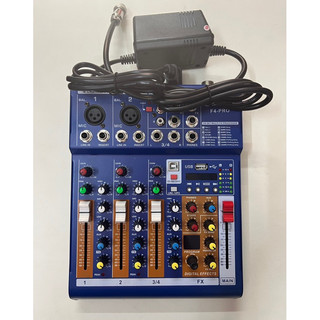 BỘ CHỘN ÂM THANH MIXER F4 -PRO CÓ ĐÈN LED CÓ USB CÓ 16 HIỆU ỨNG CÓ BLUETOOTH NEW 2021