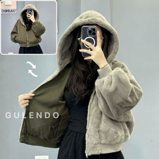 Áo khoác lông 2 mặt thiết kế mặt trong bomber trẻ trung hàng xuất dư xịn