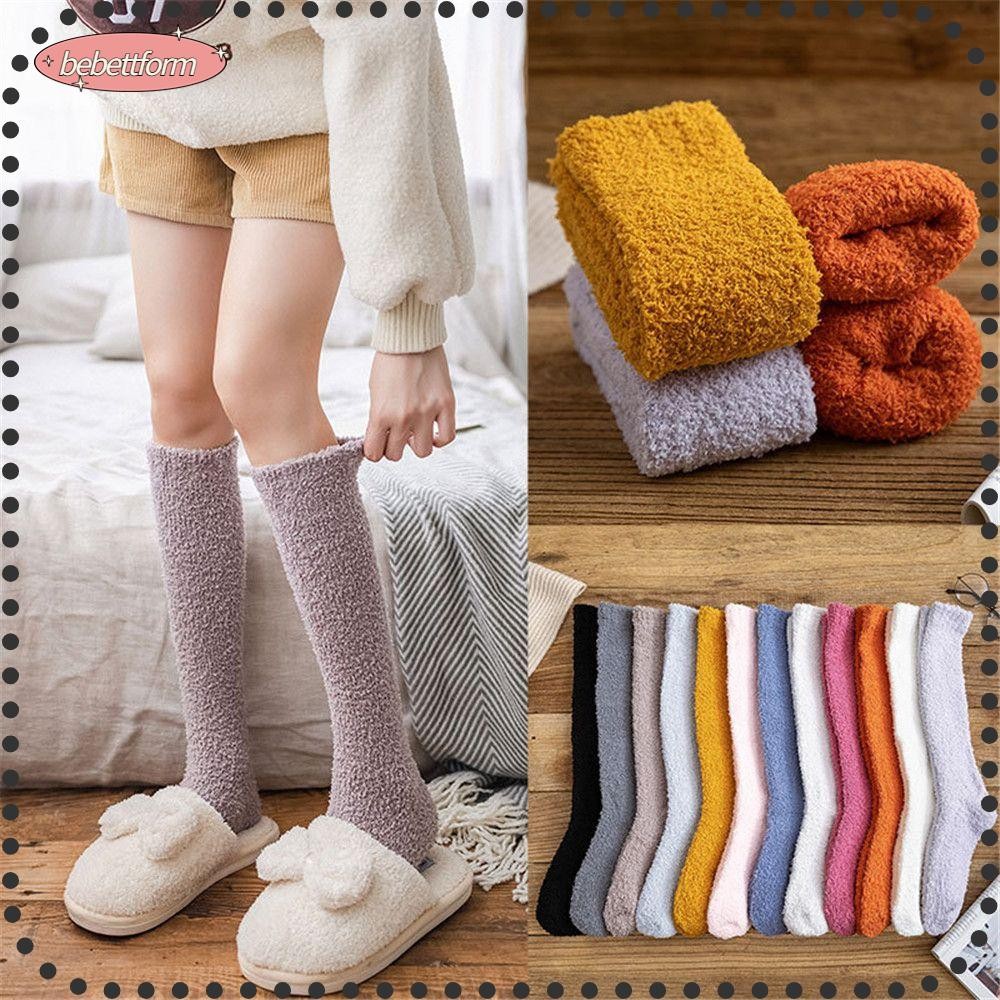 LUCKY Ngủ Tất Nam Nữ Thời Trang Dày Mùa Đông Ấm Áp Thoáng Khí Lông Tơ Cosy
