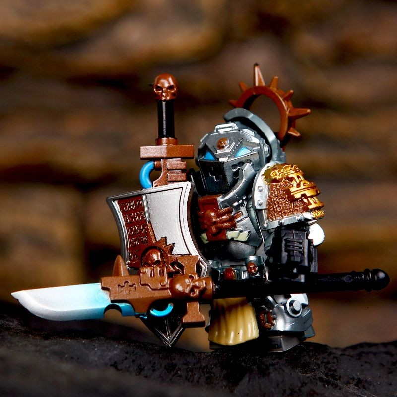 Tương thích với Lego Warhammer 40K Grey Knight Terminator War Chess Star Wars Templar Game Khối xây 
