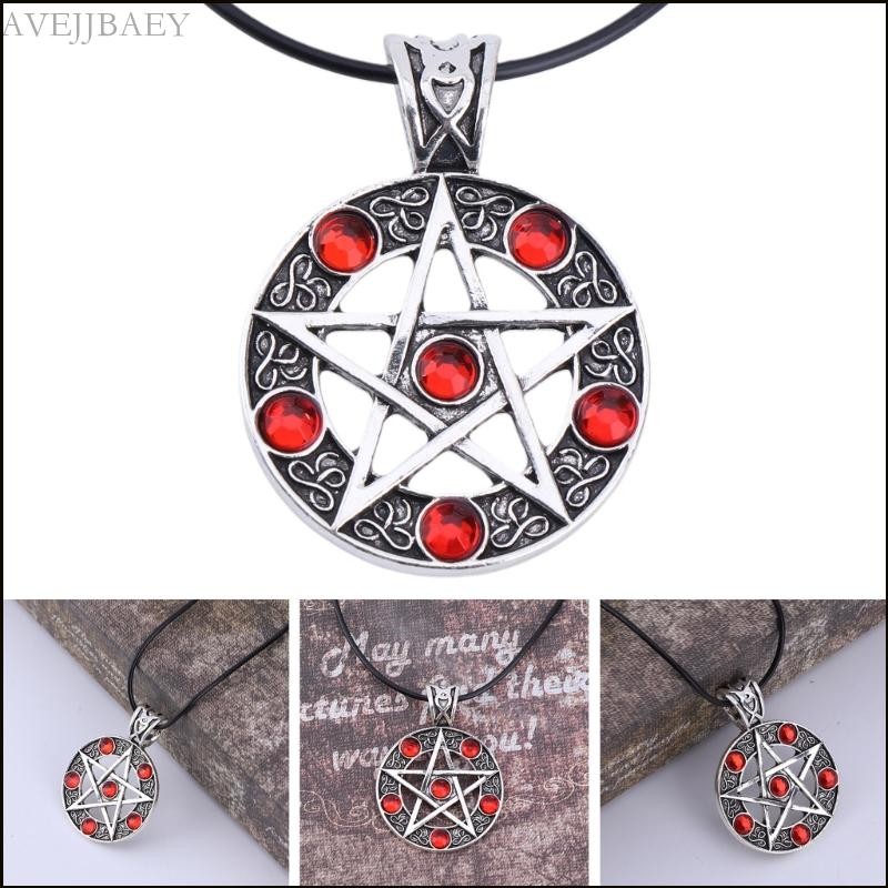 Mặt Dây Chuyền Pewter Hình Ngôi Sao Pentagon Ngược, Phù Hợp Cho Cosplay