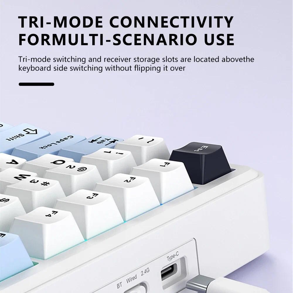 AULA F75 MAX Mechanical Keyboard 75% RGB Three Mode Wired/Bluetooth/2.4G Full Key Hot Swappable Customization E-sports Keyboard with TFT Screen for PC/Mac | BigBuy360 - bigbuy360.vn