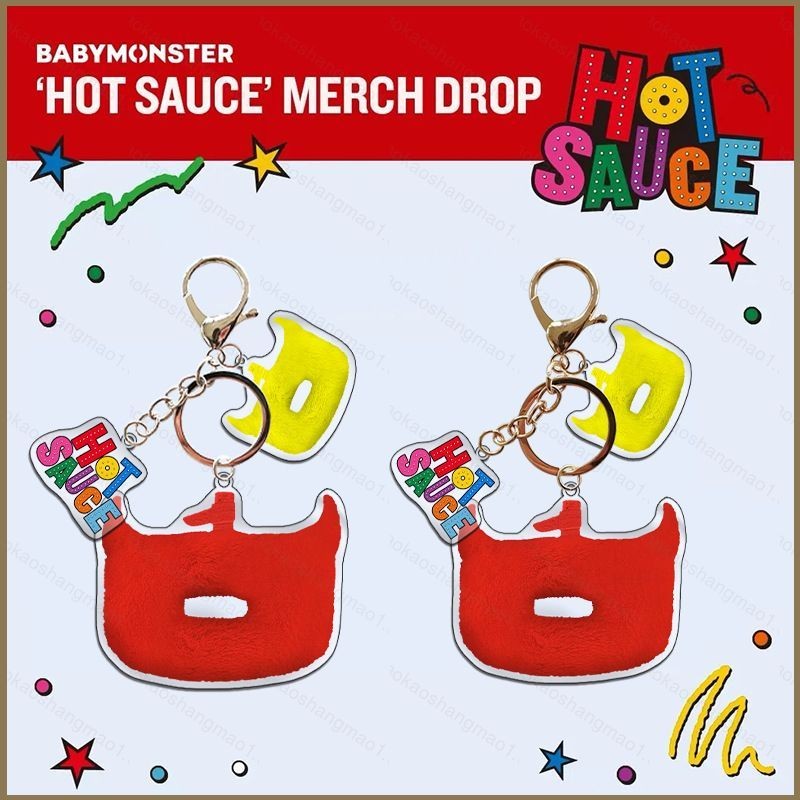 HK1 BABYMONSTER Móc Khóa 2th Mini Album HOT SAUCE Acrylic Mặt Dây Chuyền HYEON Phụ Kiện Ngôi Sao Ngo
