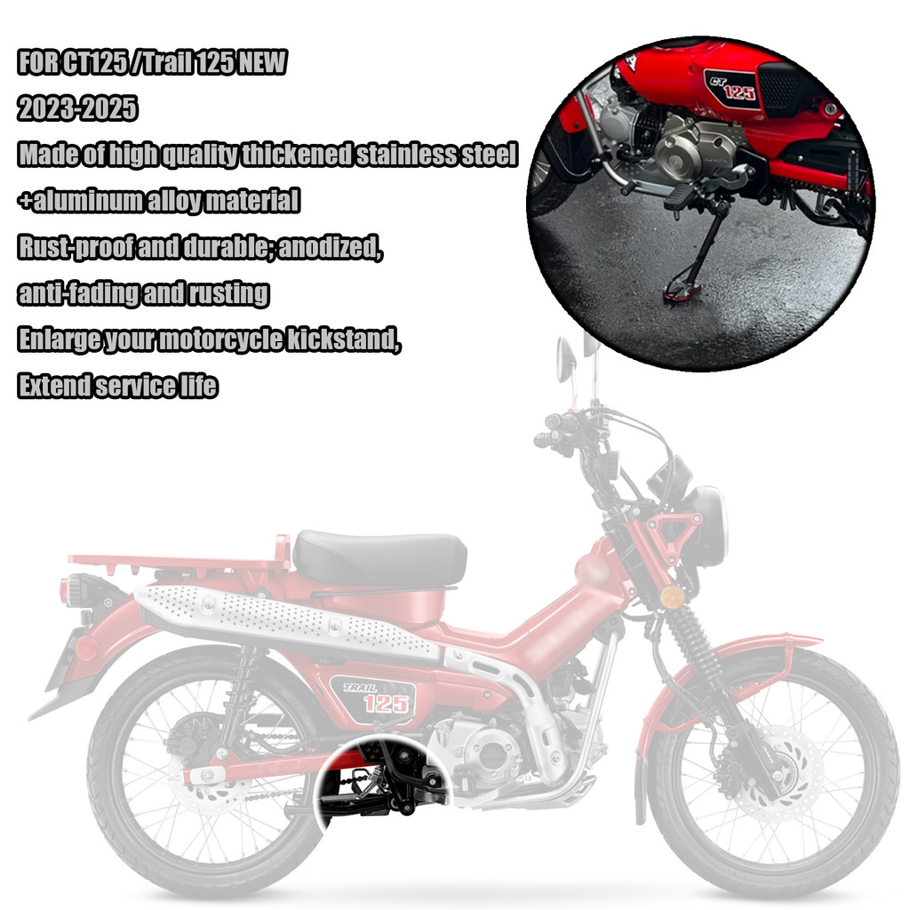 Dành Cho CT125 2023-2025 Xe Máy Chân Đế Đứng Nối Dài Miếng Lót Bàn Đạp Miếng Lót Chân ct125 Trail 12