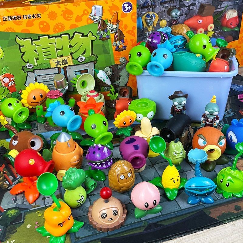 【Fast shipping】đồ chơi zombie vs plant plants vs zombies fusion bé trai đồ chơi xếp hình