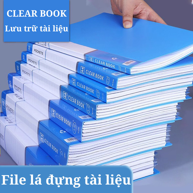 File Lá A4 Đựng Tài Liệu Cao Cấp – Bìa Đựng Giấy Tờ Nhiều Ngăn Bền Đẹp, Giúp Lưu Trữ Giấy Tờ Gọn Gàn