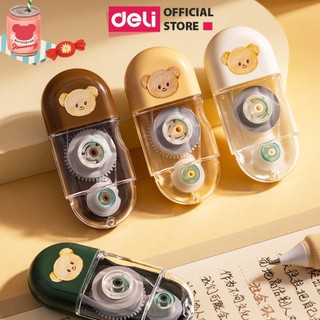 Bút Xóa Băng 6M ButterBear x Deli Xinh Xắn Vỏ Trong Xóa Sạch Phủ Kín Khô Nhanh Viết Đè Lên Ngay Xóa Bút Bi Bút Gel