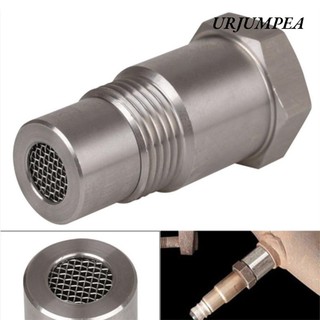 Bộ chuyển đổi cảm biến oxy URJUMPEA, Cảm biến xúc tác oxy bằng thép không gỉ màu bạc, Kích thước ren bền M18 × 1.5 Lắp ống nối dài Mini cho phụ kiện ô tô