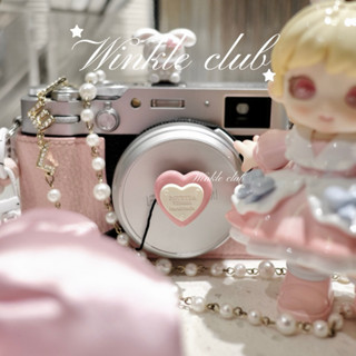   HN- SẴN  Phụ kiện máy ảnh | Dây giữ nắp máy ảnh kèm charm trang trí cho lens máy ảnh vòng silicon cho camera FujiFilm 