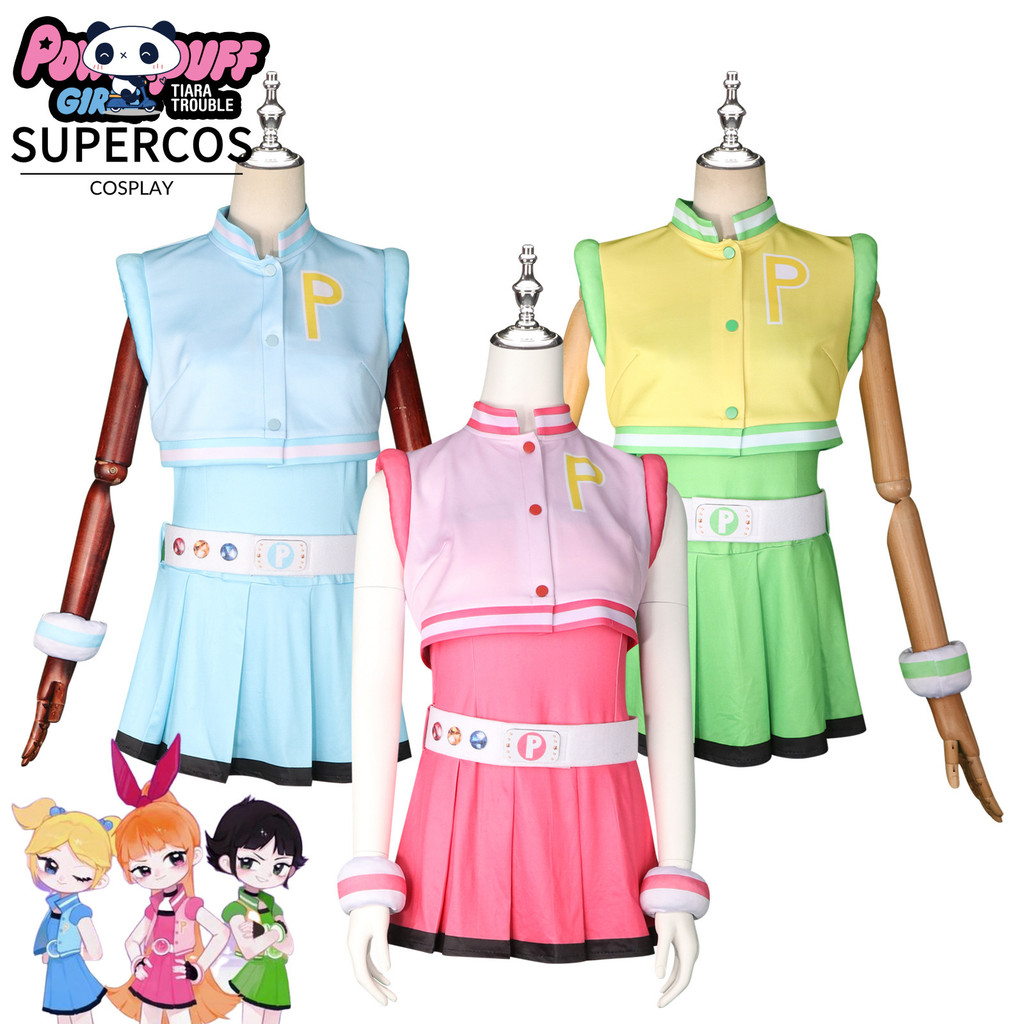 Bộ Đồ Hóa Trang The Powerpuff Girls gồm Blossom, Bubbles và Buttercup