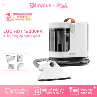 Simplus Pink Máy giặt cầm tay 16kpa - dành cho ghế sofa, nệm thảm  BYJH002 - Bảo Hành 1 Năm 1 Đổi 1