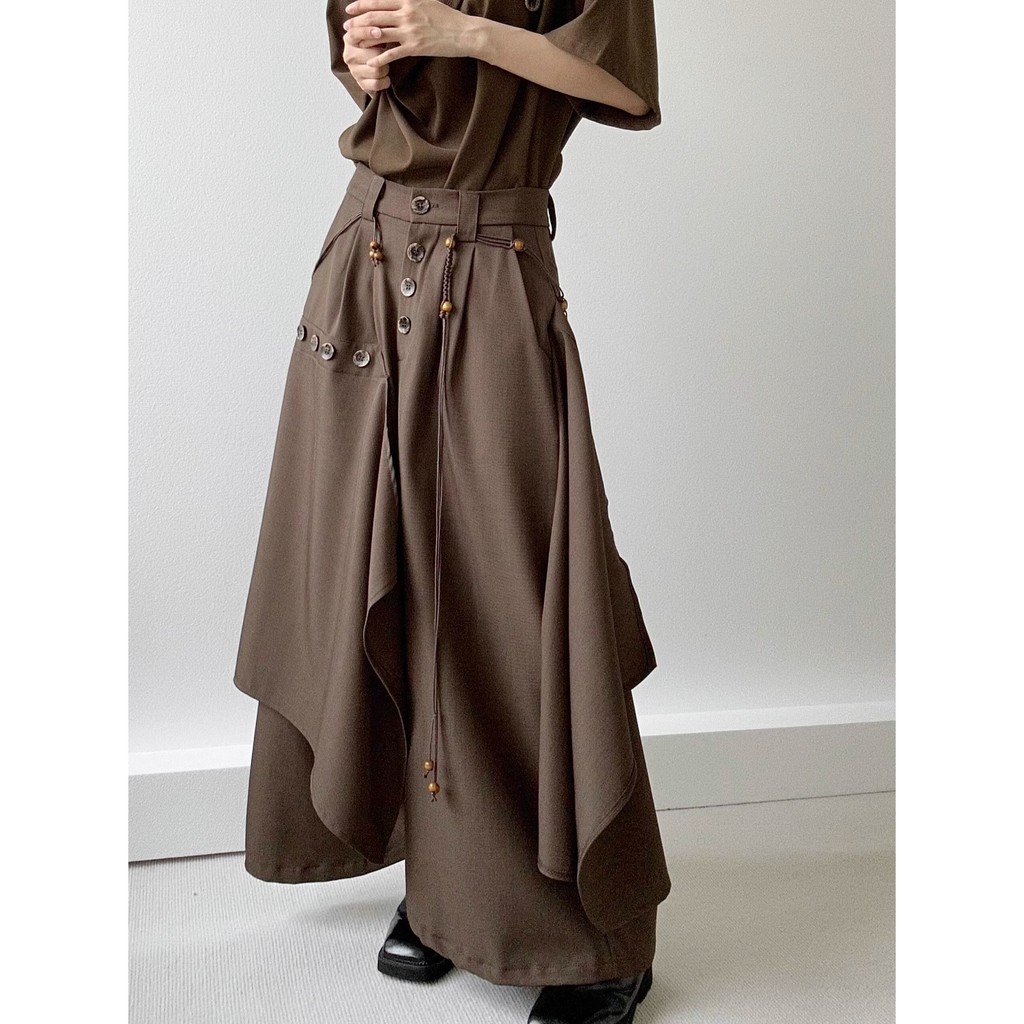 Quần ống rộng Yamamoto cổ điển