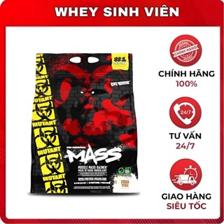 [Chính hãng] Sữa tăng cân Mutant MASS 15Lbs (6.8 KG) Hỗ Trợ Tập luyện, Phát triển cơ bắp cho người gầy