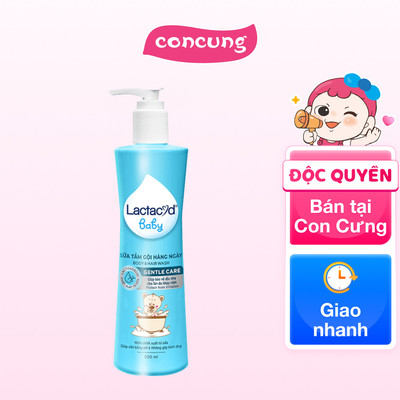 Sữa tắm gội trẻ em hằng ngày Lactacyd Baby Gentle care 500 ml