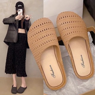  Dép sục nữ đế bệt thiết kế phong cách vintage chất liệu cao su non êm mềm Mỹ Hạnh 