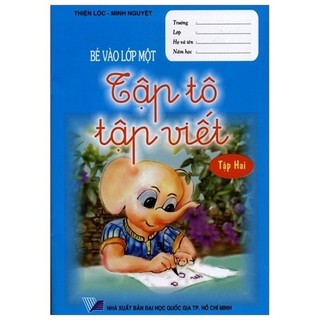 Sách - bé vào lớp một - tập tô tập viết