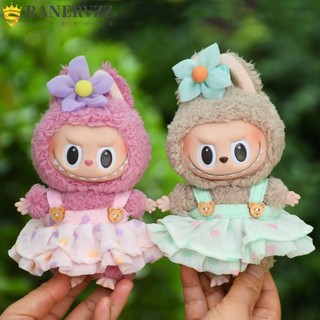 Phụ kiện búp bê RANERVZZ, Labububutu Thời gian để làm mát Quần áo búp bê Macaron Labubububucu đầy, Búp bê bông Cos Quà tặng Quần áo búp bê thủ công thủ công cho búp bê Labububuku 17cm