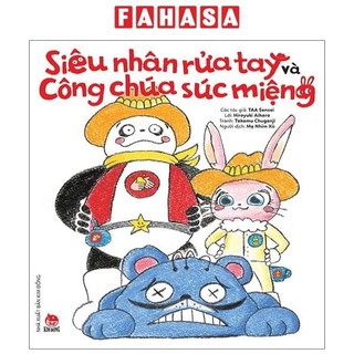 Sách siêu nhân rửa tay và công chúa súc miệng - tranh truyện ehon nhật bản