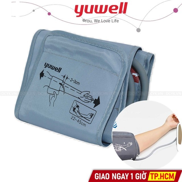 [PHỤ KIỆN] Bao Vải Huyết Áp Điện Tử (Vòng Bít, Túi Hơi) Yuwell | Dùng được cho hầu hết huyết áp điện