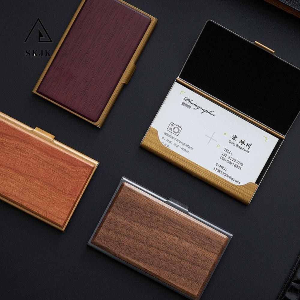 Hộp Gỗ Đựng Danh Thiếp Để Bàn Cao Cấp Tiện Dụng Ốp