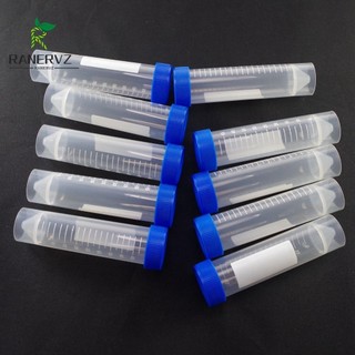 [Hàng mới về] Set 10 ống nghiệm nhựa 50ml có nắp đậy tiện lợi