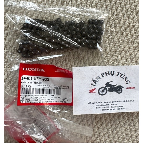 Sên Cam 88L, Fu 125 Honda (Sợi) Mã hàng:14401KFM900