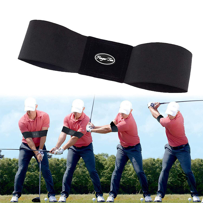 [SHZTGM] Đàn hồi Golf Swing Trainer Arm Belt Gesture Alignment Hỗ trợ huấn luyện mới