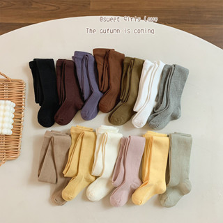 Quần legging bé gái mẫu mới mùa xuân thu 2024 Quần tất trẻ em loại a Quần tất liền thoáng khí phong cách Hàn Quốc mặc ngoài